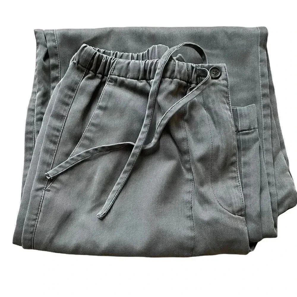 Liz Claiborne Sport Ultra-Light and Soft Wide Leg Olive Womens Pants SZ 6 - Picture 6 of 6
